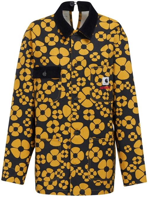 Cappotto con stampa floreale MARNI X CARHARTT | JKMA031290UTX001MFY70